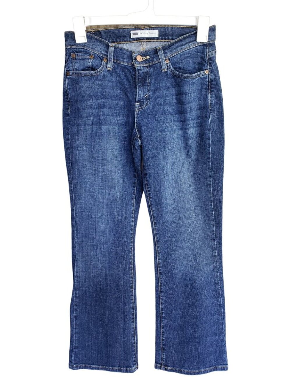 Levis 529 Curvy Bootcut Junior 5 Blue Denim Stretch Casual Cowgirl Grunge Modern